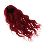 Maxbell Fashion Girl Doll Long Curly Hair for 1/3 BJD Doll DIY Supplies Wine Red - Aladdin Shoppers