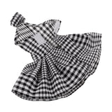 Maxbell Fashion Halter Plaid Dress Evening Skirt for 29cm Doll Dress Up Accs Black - Aladdin Shoppers