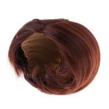 Maxbell Fashion Male Doll Wig Short Hair DIY Making for 1/3 BJD Doll Accs Dark Brown - Aladdin Shoppers