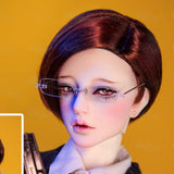 Maxbell Fashion Male Doll Wig Short Hair DIY Making for 1/3 BJD Doll Accs Dark Brown - Aladdin Shoppers
