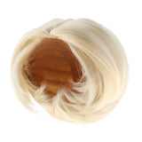 Maxbell Fashion Male Doll Wig Short Hair DIY Making for 1/3 BJD Doll Accs Light Gold - Aladdin Shoppers