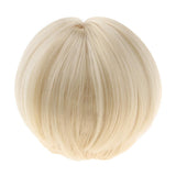 Maxbell Fashion Male Doll Wig Short Hair DIY Making for 1/3 BJD Doll Accs Light Gold - Aladdin Shoppers