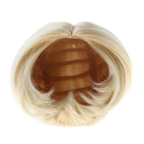 Maxbell Fashion Male Doll Wig Short Hair DIY Making for 1/3 BJD Doll Accs Light Gold - Aladdin Shoppers