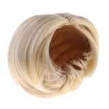 Maxbell Fashion Male Doll Wig Short Hair DIY Making for 1/3 BJD Doll Accs Light Gold - Aladdin Shoppers