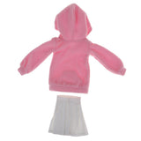 Maxbell Fashion Pleated Skirt Pink Hoodies Outfit for 1/3 BJD Dolls Clothes - Aladdin Shoppers
