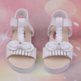 Maxbell Fashion Sandals Summer Shoes for 1/3 Girl Doll Dress up Accessory White - Aladdin Shoppers