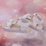 Maxbell Fashion Sandals Summer Shoes for 1/3 Girl Doll Dress up Accessory White - Aladdin Shoppers