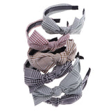 Maxbell Fashion Striped Bow Pattern Head Wrap Headband Twisted Knotted Hair Band A - Aladdin Shoppers