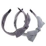Maxbell Fashion Striped Bow Pattern Head Wrap Headband Twisted Knotted Hair Band A - Aladdin Shoppers