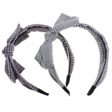 Maxbell Fashion Striped Bow Pattern Head Wrap Headband Twisted Knotted Hair Band A - Aladdin Shoppers