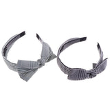 Maxbell Fashion Striped Bow Pattern Head Wrap Headband Twisted Knotted Hair Band A - Aladdin Shoppers