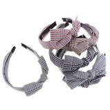 Maxbell Fashion Striped Bow Pattern Head Wrap Headband Twisted Knotted Hair Band A - Aladdin Shoppers
