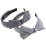 Maxbell Fashion Striped Bow Pattern Head Wrap Headband Twisted Knotted Hair Band A - Aladdin Shoppers