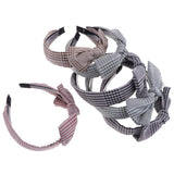 Maxbell Fashion Striped Bow Pattern Head Wrap Headband Twisted Knotted Hair Band A - Aladdin Shoppers