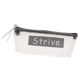 Maxbell Fashion Zipper Pencil Pen Case Bag Makeup Cosmetic Bag Pouch Dot Lady Grey - Aladdin Shoppers