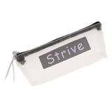 Maxbell Fashion Zipper Pencil Pen Case Bag Makeup Cosmetic Bag Pouch Dot Lady Grey - Aladdin Shoppers