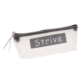 Maxbell Fashion Zipper Pencil Pen Case Bag Makeup Cosmetic Bag Pouch Dot Lady Grey - Aladdin Shoppers