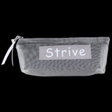 Maxbell Fashion Zipper Pencil Pen Case Bag Makeup Cosmetic Bag Pouch Dot Lady Grey - Aladdin Shoppers