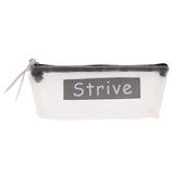 Maxbell Fashion Zipper Pencil Pen Case Bag Makeup Cosmetic Bag Pouch Dot Lady Grey - Aladdin Shoppers