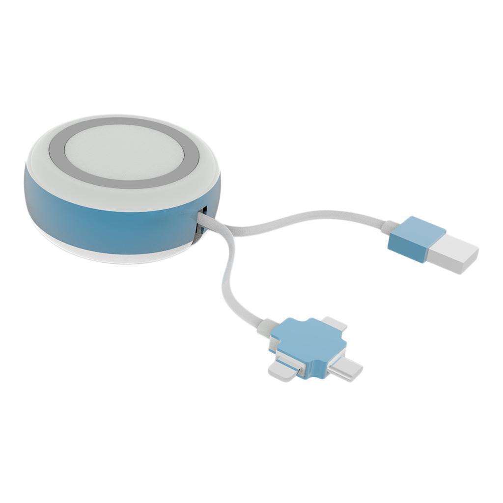 Maxbell Fast Charging Qi Wireless Charger Pad Universal for Phone Blue