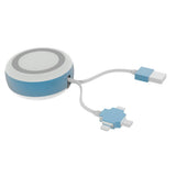 Maxbell Fast Charging Qi Wireless Charger Pad Universal for Phone Blue - Aladdin Shoppers