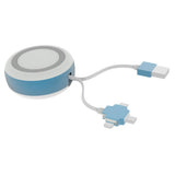 Maxbell Fast Charging Qi Wireless Charger Pad Universal for Phone Blue - Aladdin Shoppers
