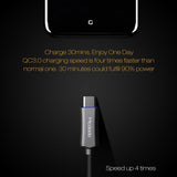 Maxbell Fast Charging USB C Cable 2.4A Super Charge USB Type C fr Android 1.5M Black - Aladdin Shoppers