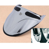 Maxbell Fender Extension Tip 110mm for Harley FXST XL FXDWG FXR Models 9016 Silver - Aladdin Shoppers