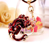 Maxbell Feng Shui Metal Pi Xiu Keychains to Attract Wealth Lucky Car Bag Keyring Red - Aladdin Shoppers