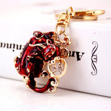 Maxbell Feng Shui Metal Pi Xiu Keychains to Attract Wealth Lucky Car Bag Keyring Red - Aladdin Shoppers