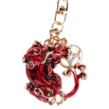 Maxbell Feng Shui Metal Pi Xiu Keychains to Attract Wealth Lucky Car Bag Keyring Red - Aladdin Shoppers