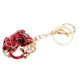 Maxbell Feng Shui Metal Pi Xiu Keychains to Attract Wealth Lucky Car Bag Keyring Red - Aladdin Shoppers