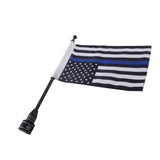Maxbell Flagpole Mount with Flag Suitable for Harley Thin Blue Line USA Flag - Aladdin Shoppers