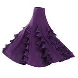 Maxbell Flamenco Ballroom Dance Waltz Big Swing Modern Long Skirt Dress Red - Aladdin Shoppers