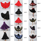 Maxbell Flamenco Ballroom Dance Waltz Big Swing Modern Long Skirt Dress Red - Aladdin Shoppers