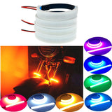 Maxbell Flexible Motorcycle LED Strip LED Tail Brake Stop TurnSignal Lights Blue - Aladdin Shoppers