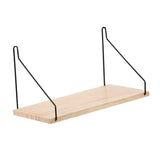 Maxbell Floating Shelves Wall Mounted Wood Hanging Display Shelves Storage Beige S - Aladdin Shoppers