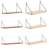 Maxbell Floating Shelves Wall Mounted Wood Hanging Display Shelves Storage Beige S - Aladdin Shoppers