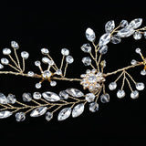 Maxbell Flower Rhinestone Crystal Wedding Headband Bridal Headpieces Style 2 - Aladdin Shoppers