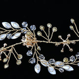 Maxbell Flower Rhinestone Crystal Wedding Headband Bridal Headpieces Style 2 - Aladdin Shoppers