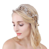 Maxbell Flower Rhinestone Crystal Wedding Headband Bridal Headpieces Style 2 - Aladdin Shoppers