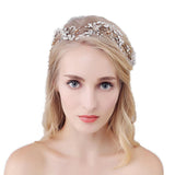 Maxbell Flower Rhinestone Crystal Wedding Headband Bridal Headpieces Style 2 - Aladdin Shoppers