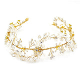 Maxbell Flower Rhinestone Crystal Wedding Headband Bridal Headpieces Style 2 - Aladdin Shoppers