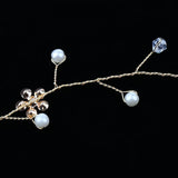 Maxbell Flower Rhinestone Crystal Wedding Headband Bridal Headpieces Style 3 Gold - Aladdin Shoppers