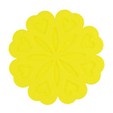 Maxbell Flower Shaped Silicone Drink Coaster Pad Tabletop Protect Mug Accessory Yellow - Aladdin Shoppers