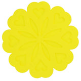 Maxbell Flower Shaped Silicone Drink Coaster Pad Tabletop Protect Mug Accessory Yellow - Aladdin Shoppers