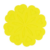 Maxbell Flower Shaped Silicone Drink Coaster Pad Tabletop Protect Mug Accessory Yellow - Aladdin Shoppers