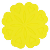 Maxbell Flower Shaped Silicone Drink Coaster Pad Tabletop Protect Mug Accessory Yellow - Aladdin Shoppers