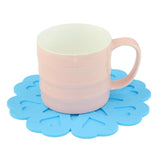 Maxbell Flower Shaped Silicone Drink Coaster Pad Tabletop Protect Mug Accessory Yellow - Aladdin Shoppers