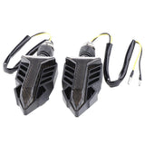 Maxbell Flowing Water Running Lamp Turn Signal Light for Motorcycle Black + Red - Aladdin Shoppers